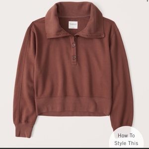 Abercrombie and Fitch button up crop